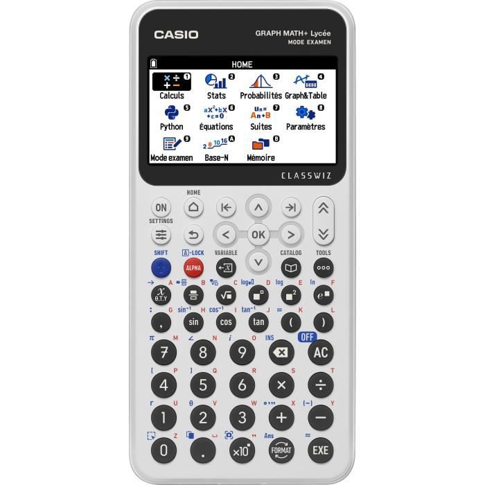 Calcolatrice Grafica Casio - Scuola Superiore - Matematica+ - Bianca