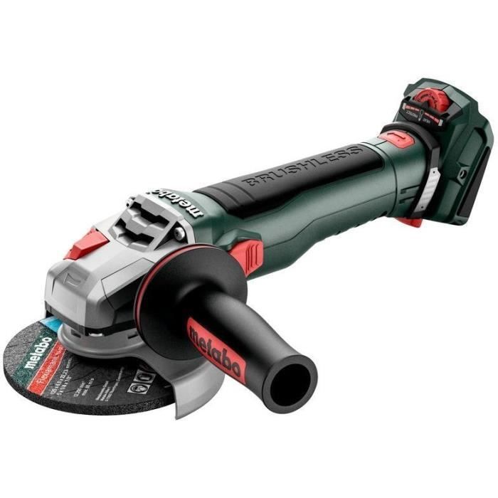 Smerigliatrice A Batteria - Metabo - Wvb 18 Lt Bl 11-125 Quick - 18v - Calcestruzzo - Professionale