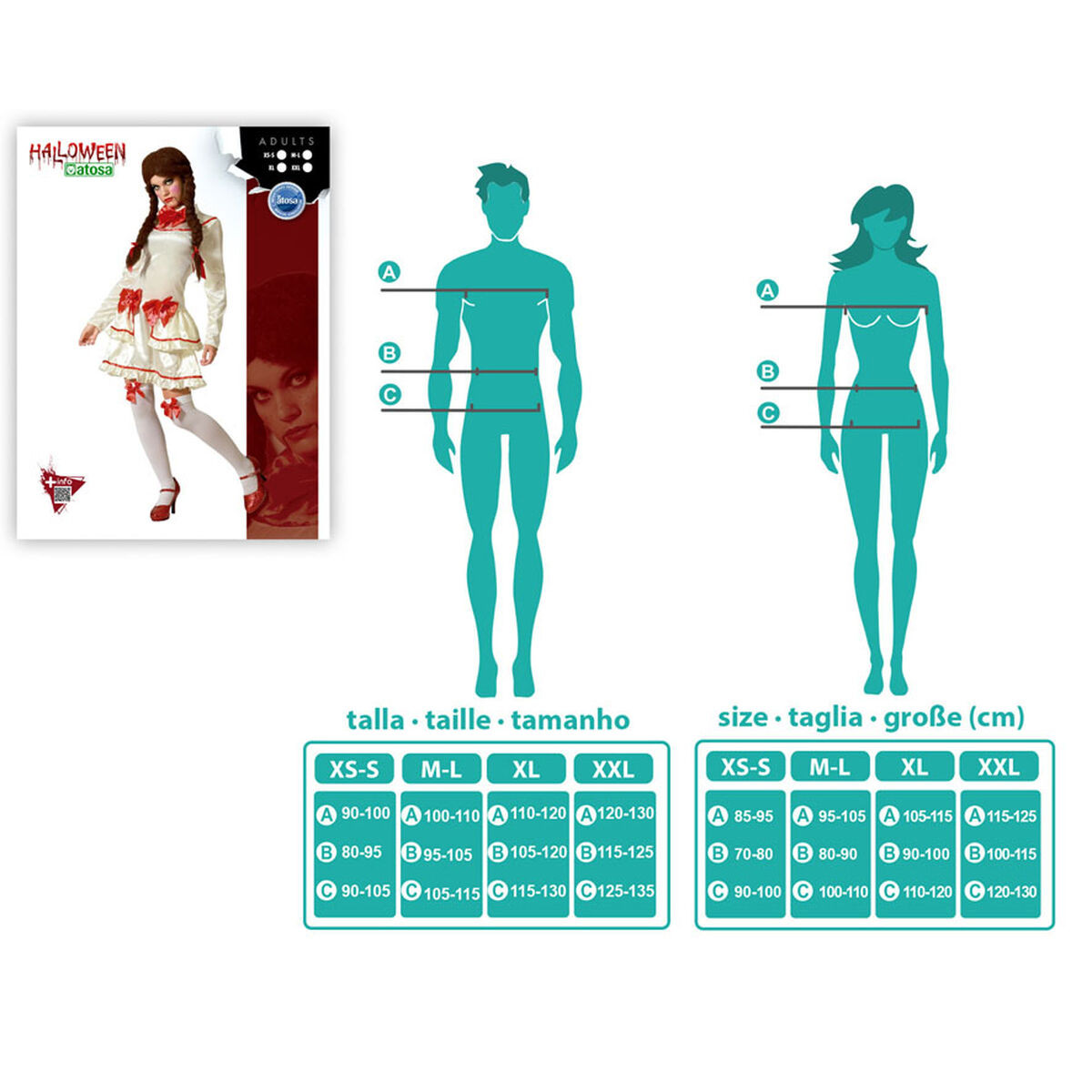 Costume Per Adulti Bambola xl - Image 4