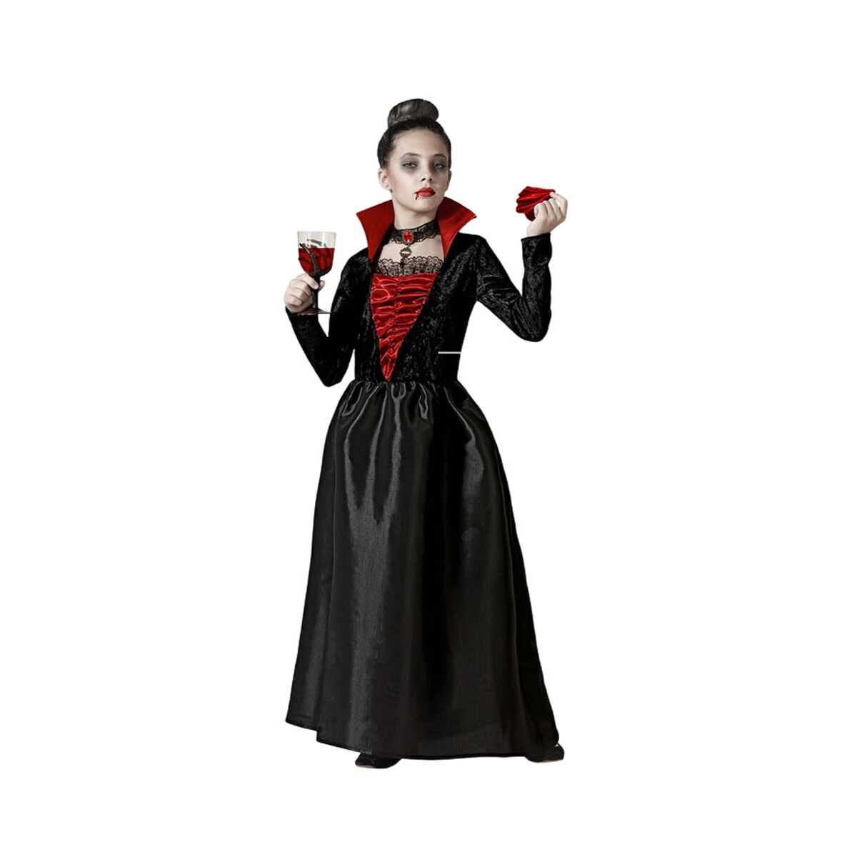 Costume Per Adulti Vampiro Donna Per Bambini Taglia:3-4 Anni