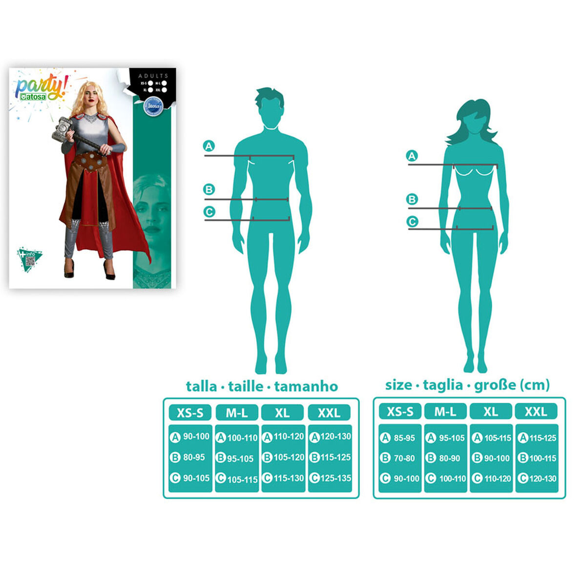 Costume Per Adulti Supereroina Taglia:xs/s - Image 4