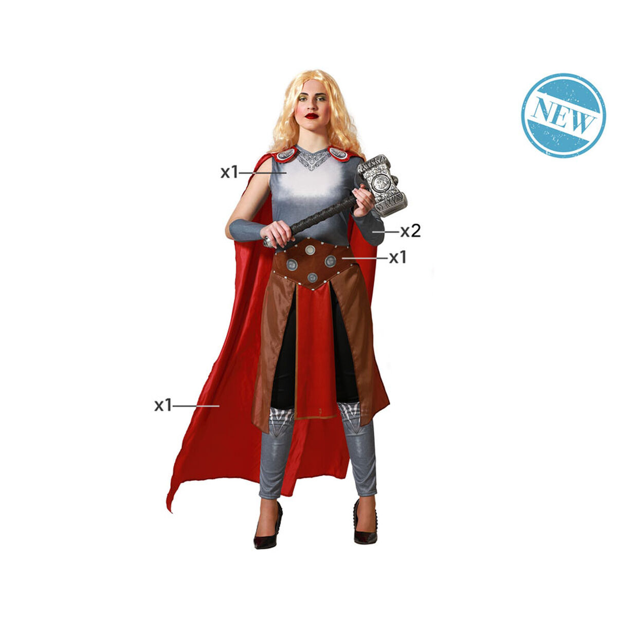 Costume Per Adulti Supereroina Taglia:xs/s - Image 6