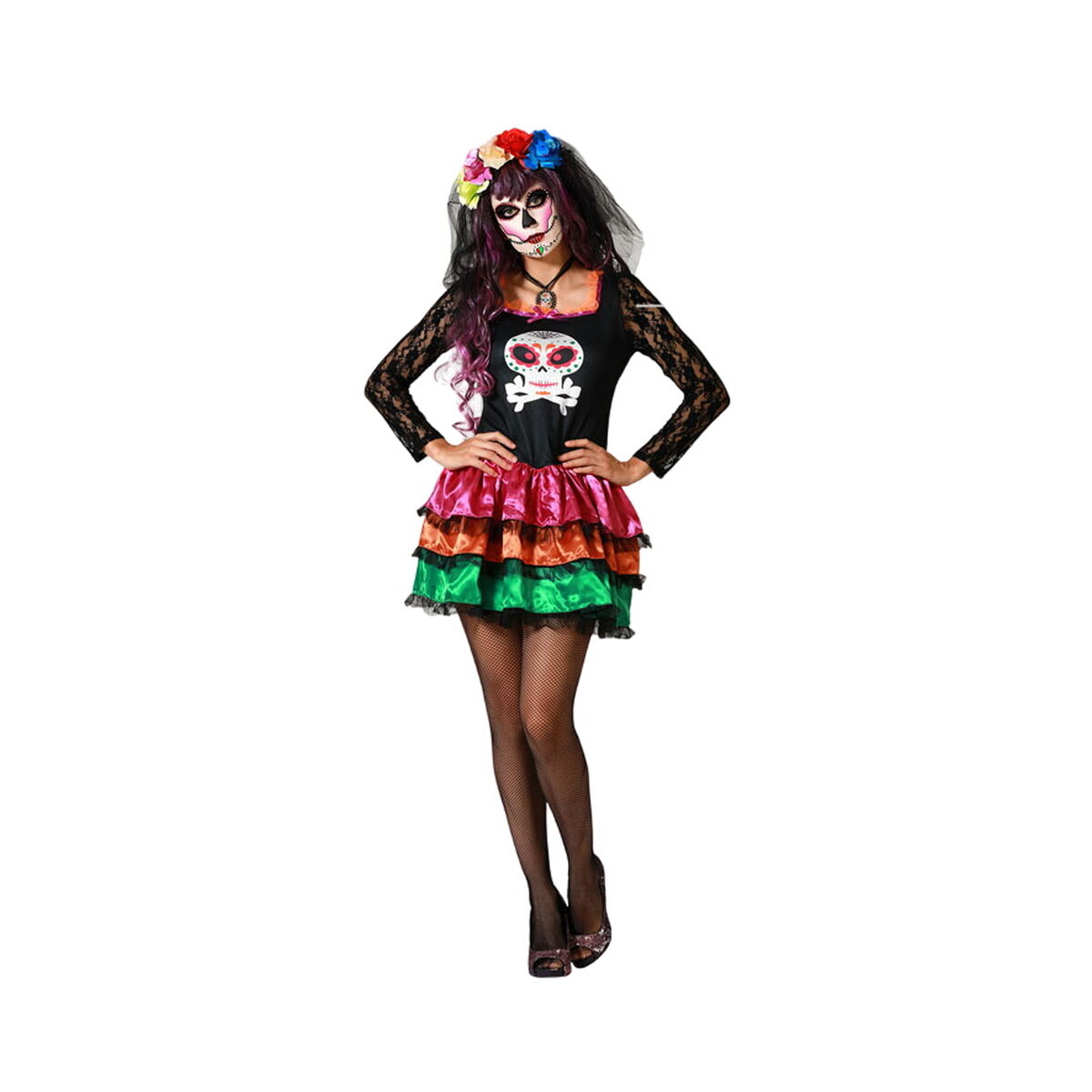 Costume Per Adulti Scheletro Xs/s