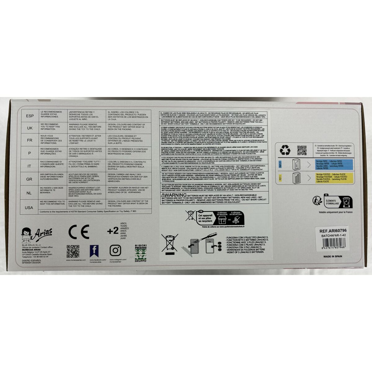 Baby Doll Arias Elgance 35 cm - Image 4