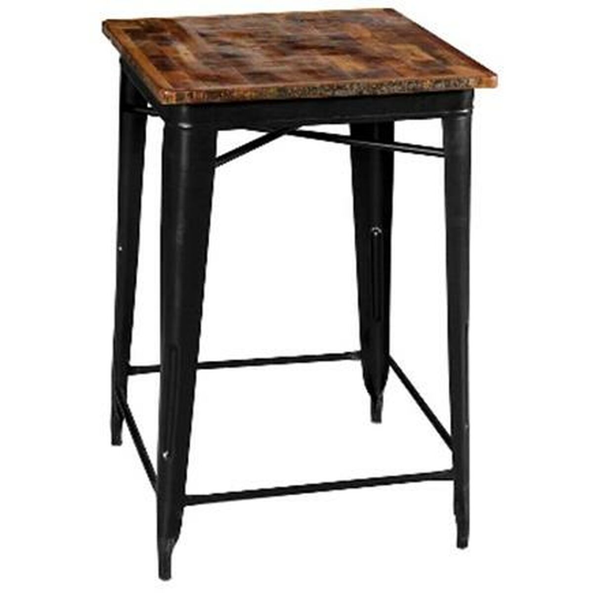 Tavolo Da Pranzo Home Esprit Legno Metallo 66 X 66 X 106 Cm 66 X 66 X 102 cm