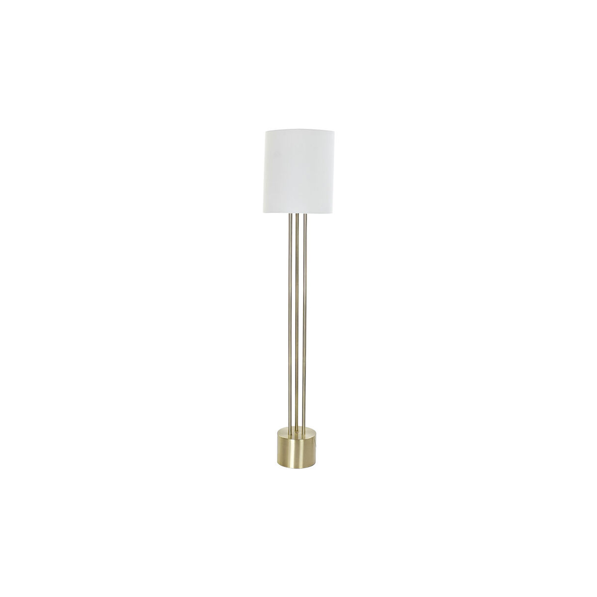Lampada Da Terra Dkd Home Decor Bianco Dorato Metallo 50 W 220 V 33 X 33 X 165 cm