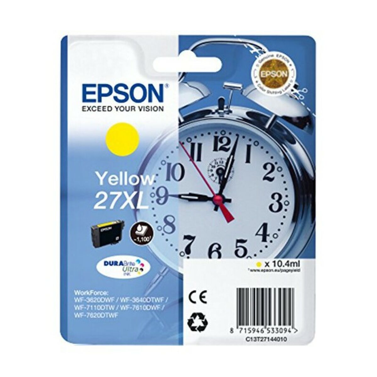 Cartuccia D'inchiostro Compatibile Epson T27xl Colore:ciano - Image 3