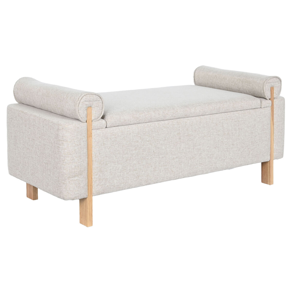 Panca Home Esprit Beige Dorato Pino 120 X 45 X 50 cm