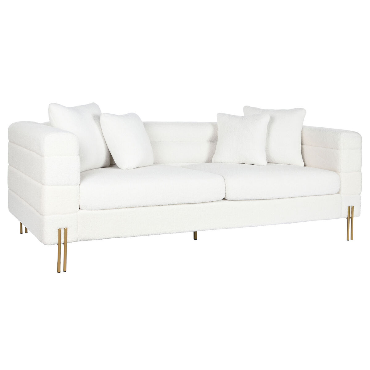 Divano Dkd Home Decor Bianco Metallo 205 X 85 X 73 cm