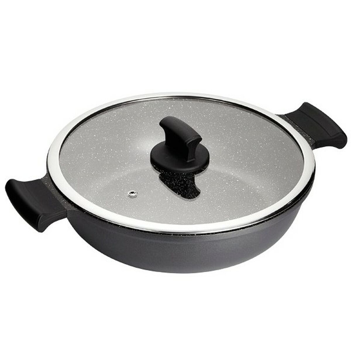 Casseruola Con Coperchio Inoxibar Absolut Nero Ø 28 cm