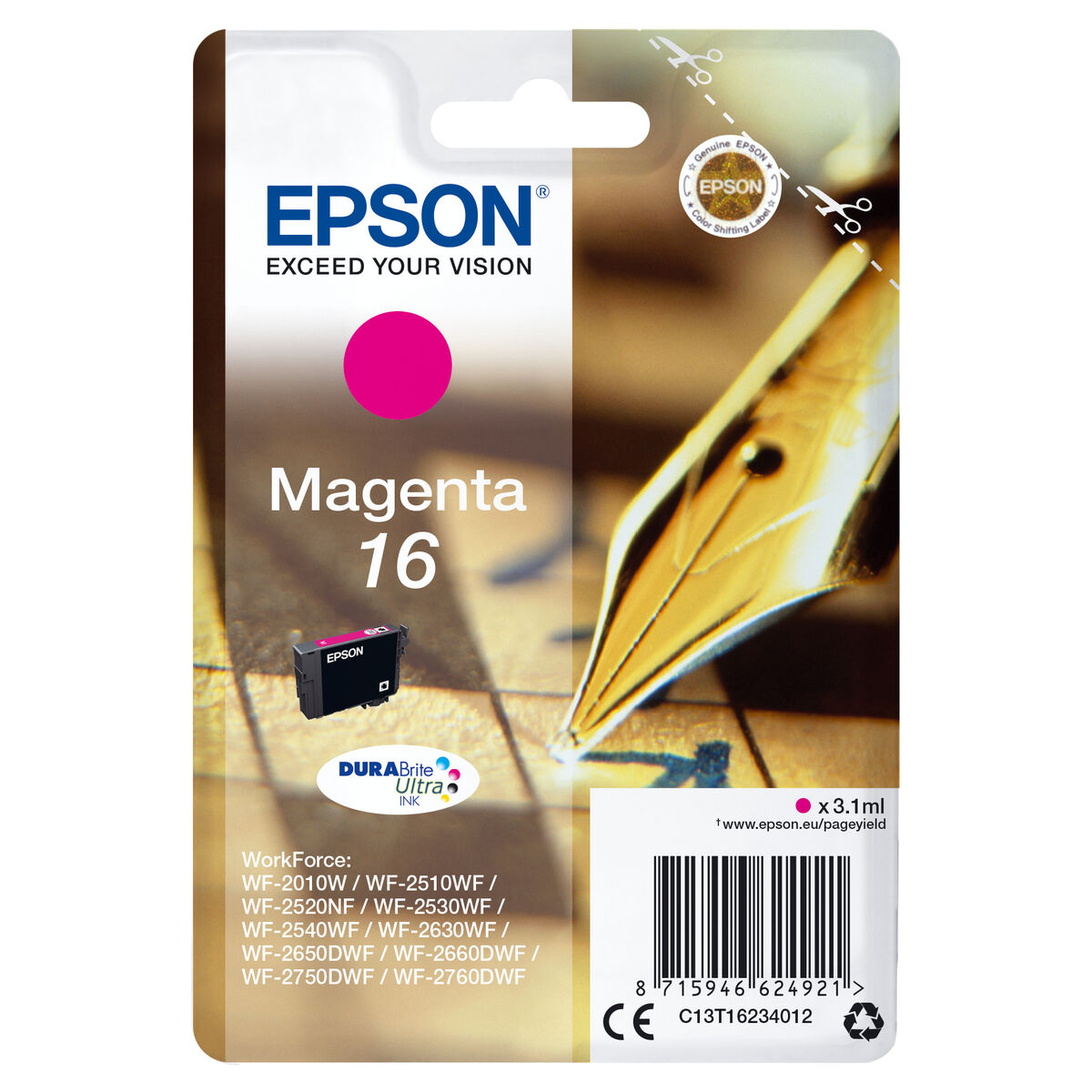 Cartuccia D'inchiostro Compatibile Epson C13t16234012 Magenta