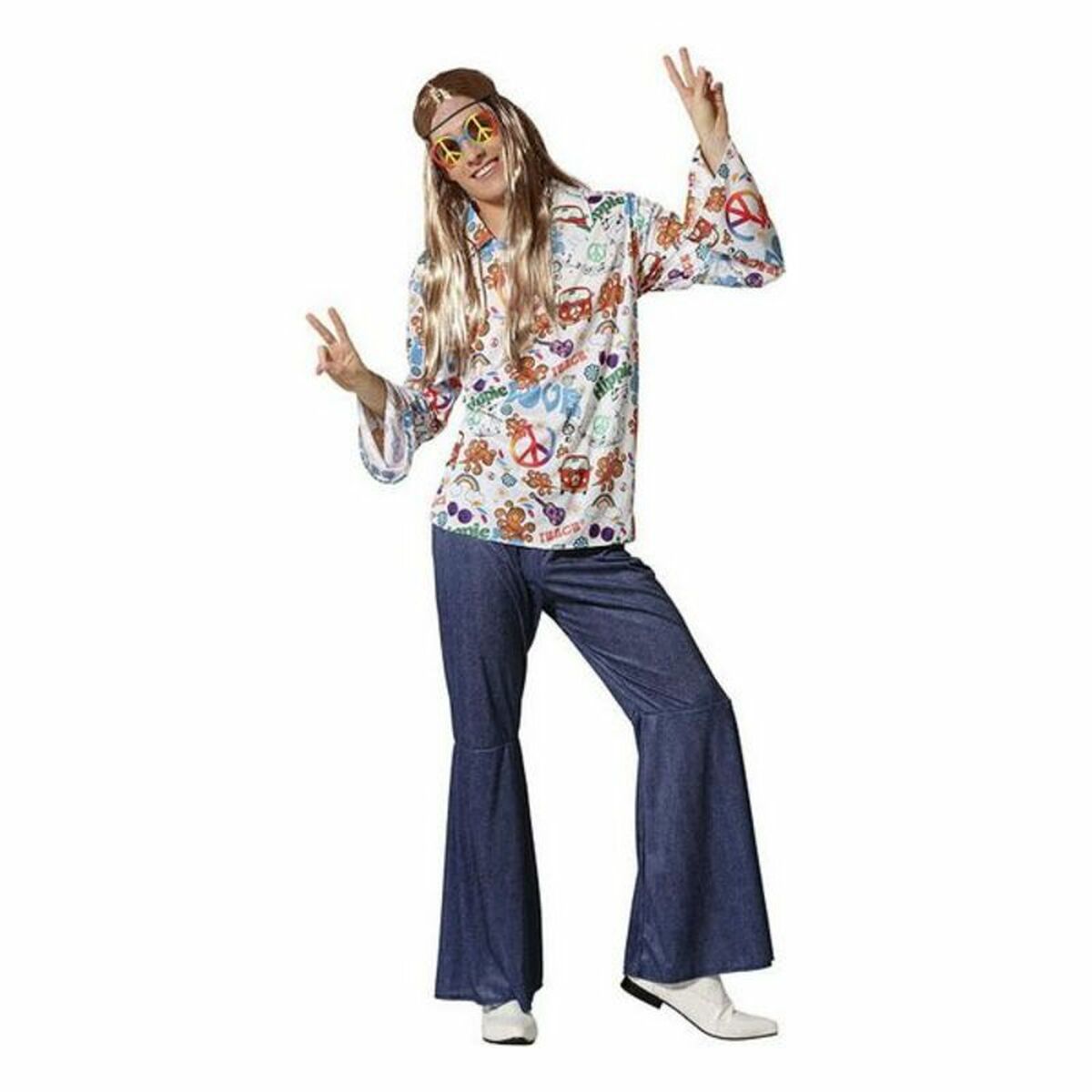 Costume Per Adulti Hippie Taglia:m/l