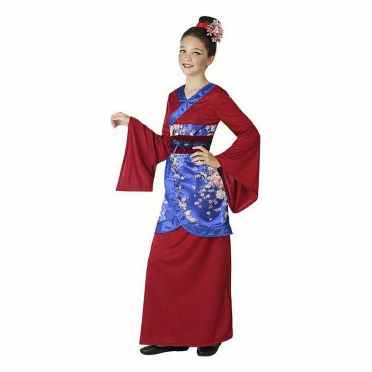 Costume Per Bambini Cinese Donna Rosa Taglia:7-9 Anni