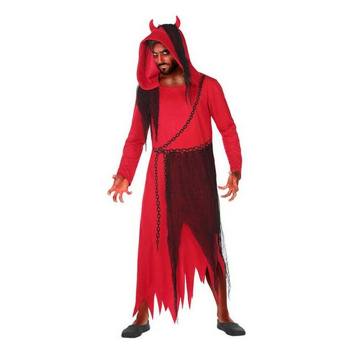 Costume Per Adulti Disfraz Demonio M-L Rosso Demonio (1 Pezzi) (m/l)