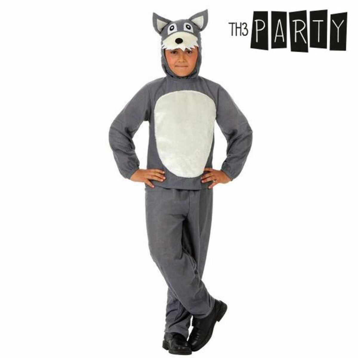 Costume Per Bambini Grigio (3 Pezzi) Taglia:7-9 Anni
