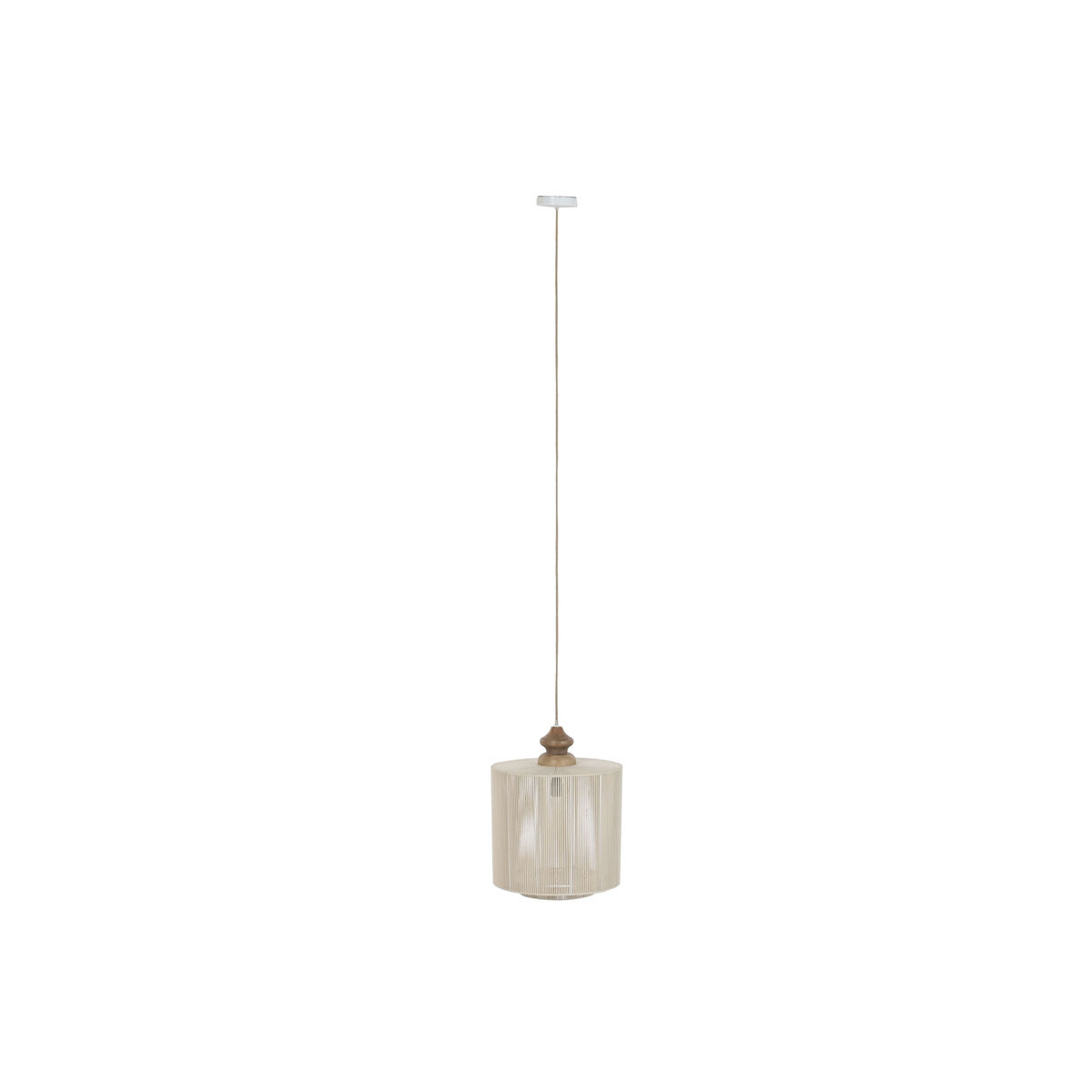 Lampadario Home Esprit Marrone Beige Legno Di Mango 60 W 40 X 40 X 53 cm