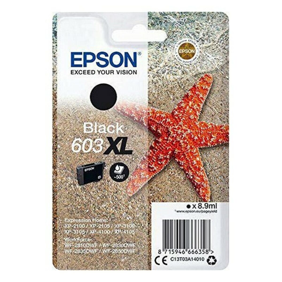 Cartuccia D'inchiostro Compatibile Epson C13t03a14020 8,9 Ml Nero