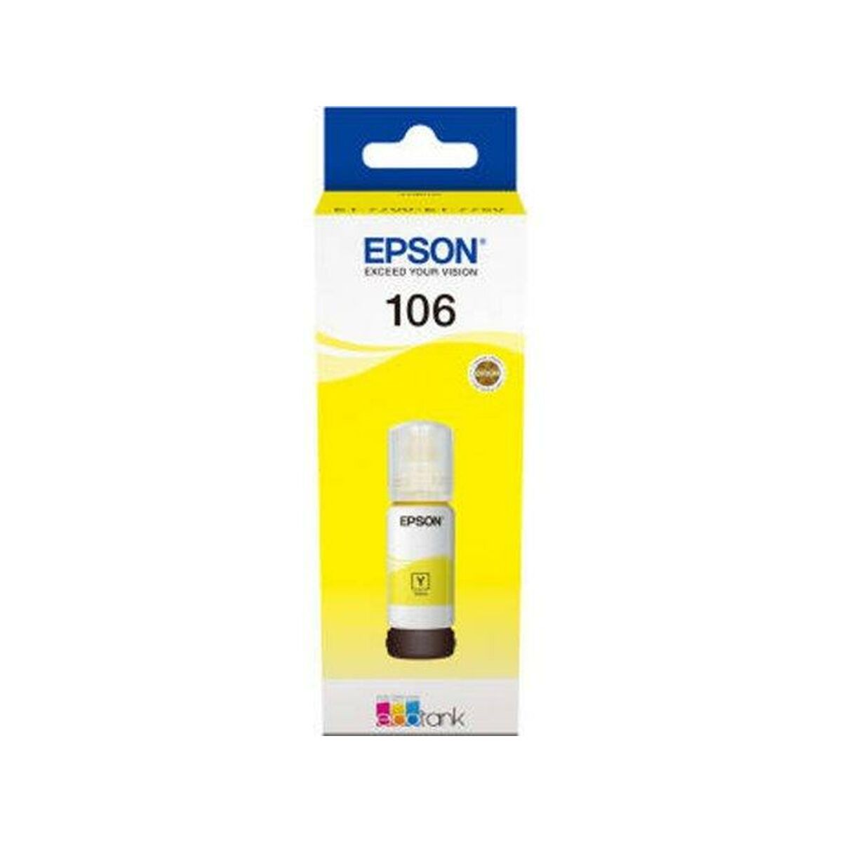 Cartuccia D'inchiostro Compatibile Epson 106 Ecotank Yellow Ink Bottle 70 Ml Giallo