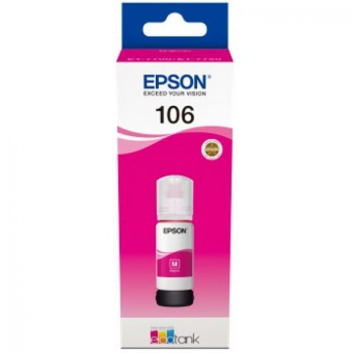 Cartuccia D'inchiostro Compatibile Epson 106 Ecotank Magenta Ink Bottle 70 Ml Magenta