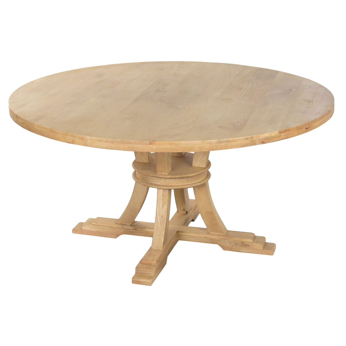Tavolo Da Pranzo Home Esprit Naturale Legno 150 X 150 X 76 cm