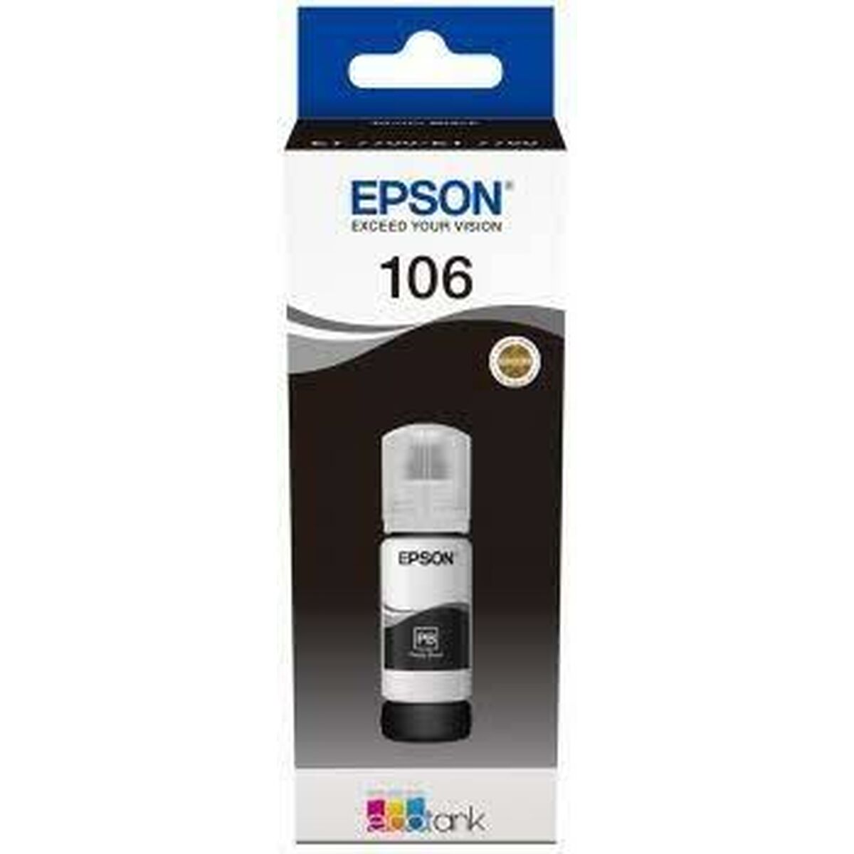 Cartuccia D'inchiostro Compatibile Epson 106 Ecotank Photo Black Ink Bottle 70 Ml Nero