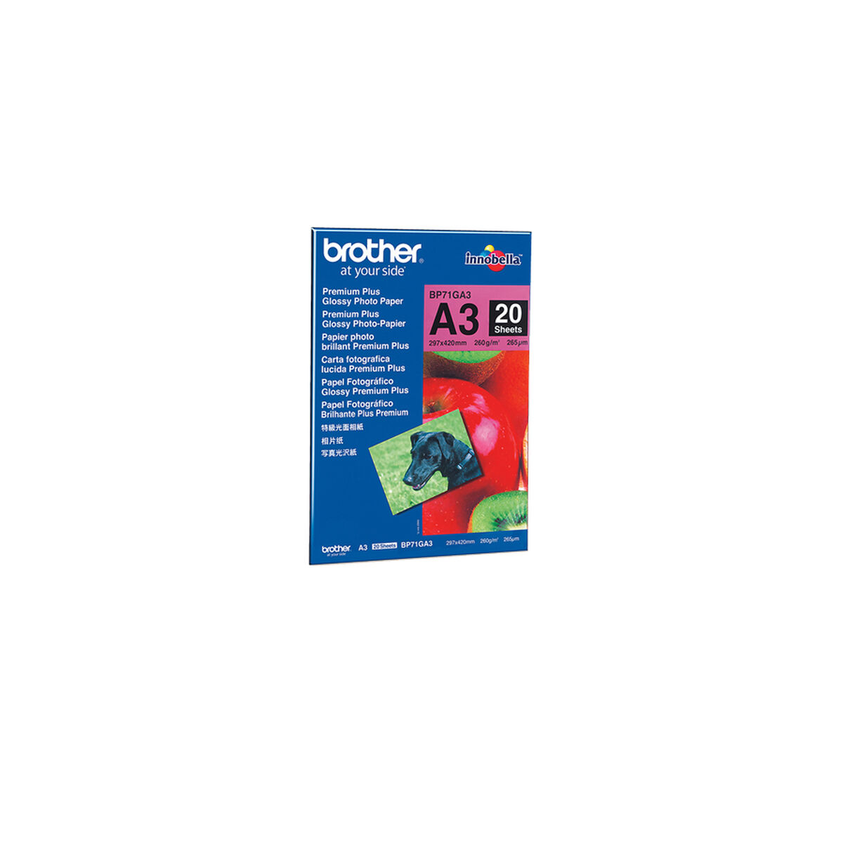 Carta Fotografica Opaca Glossy Premium A3 Brother Bp71ga3