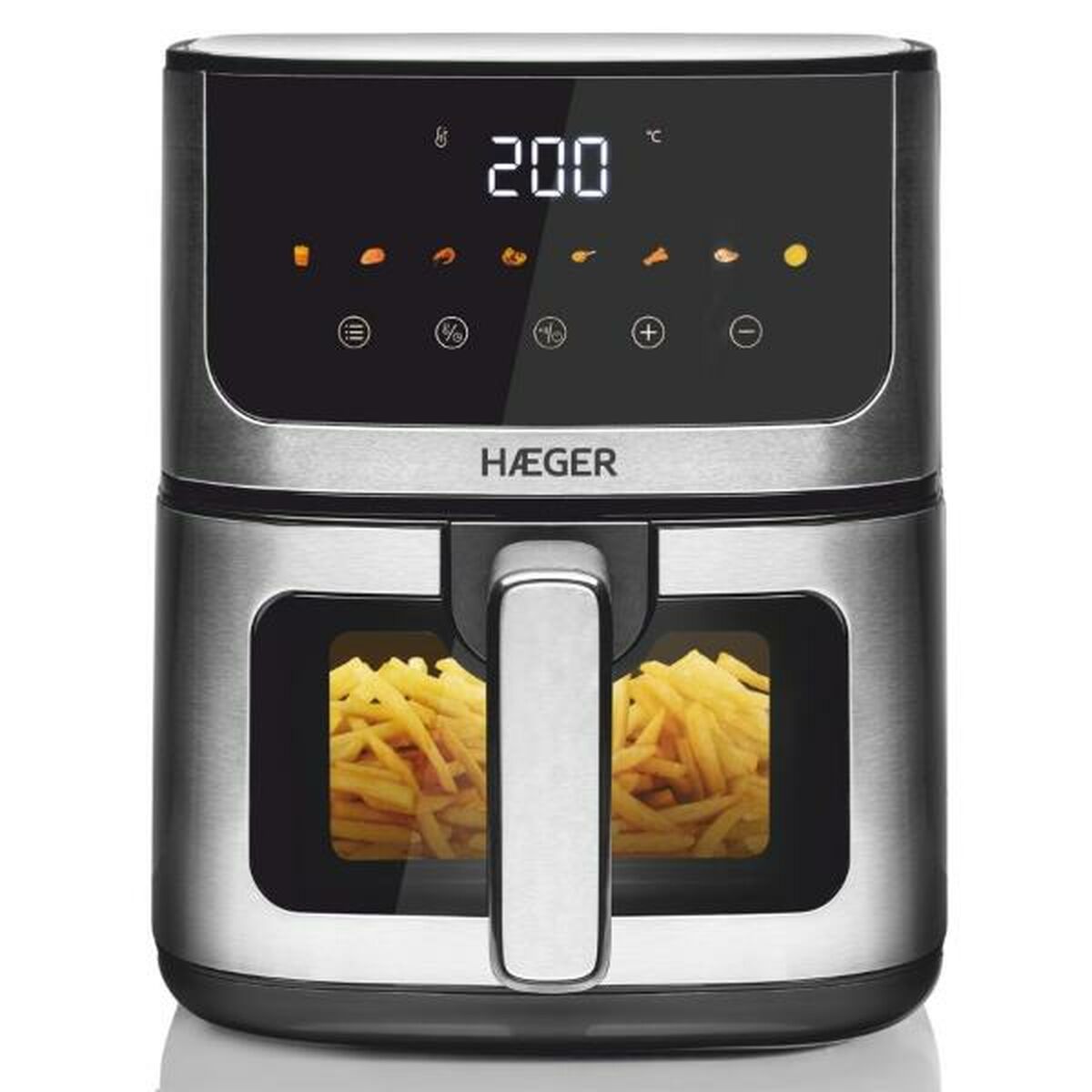 Friggitrice Ad Aria Haeger Magic Window Grigio 1400 W
