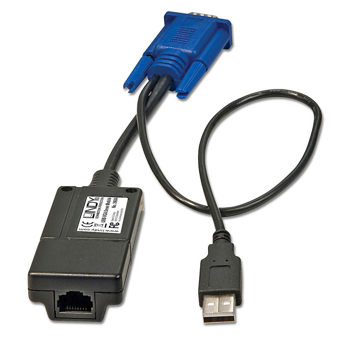 Adattatore Usb Con Vga Lindy 39634 Nero/blu