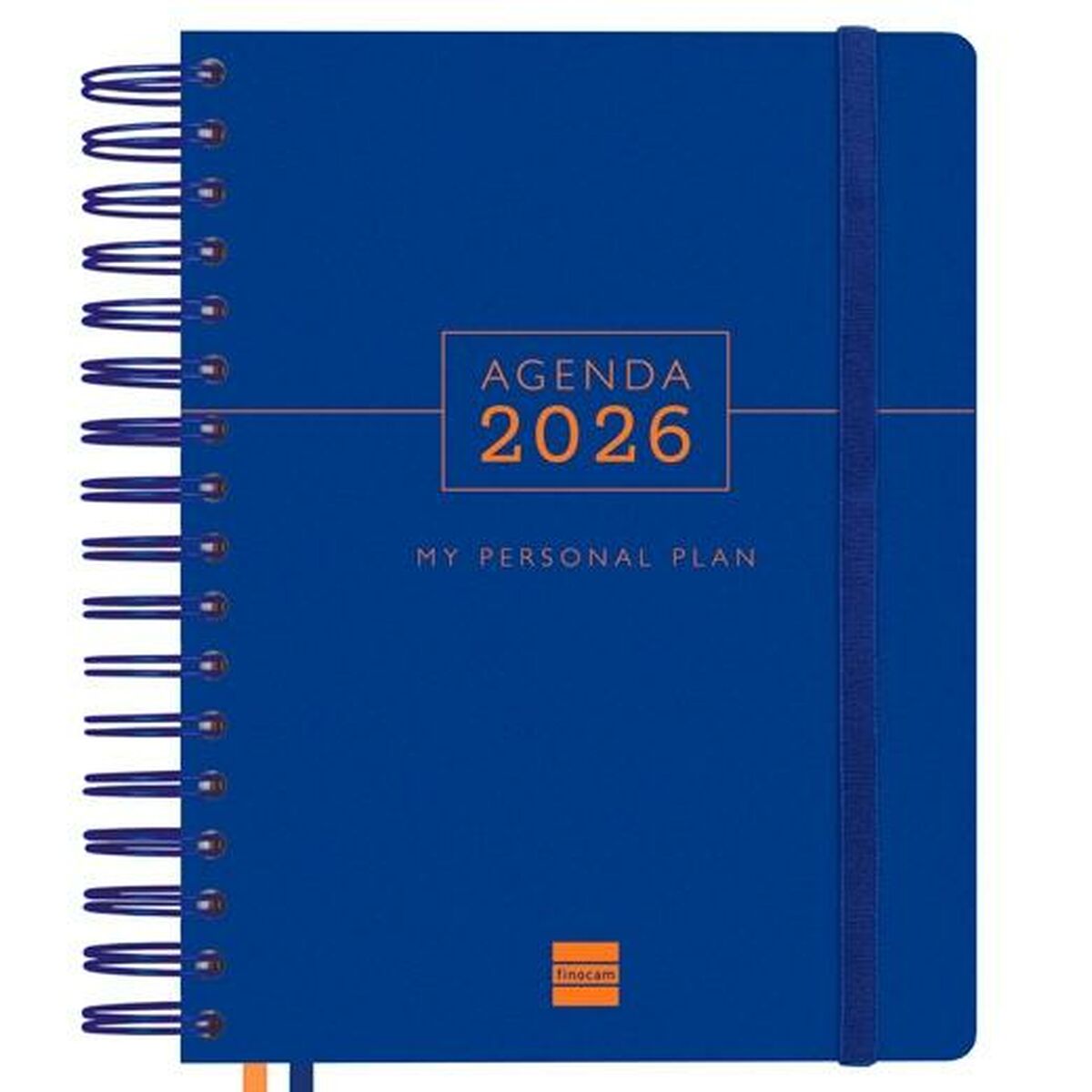 Agenda Finocam Tempus Azzurro Quarto 15,5 X 21,7 Cm 2026