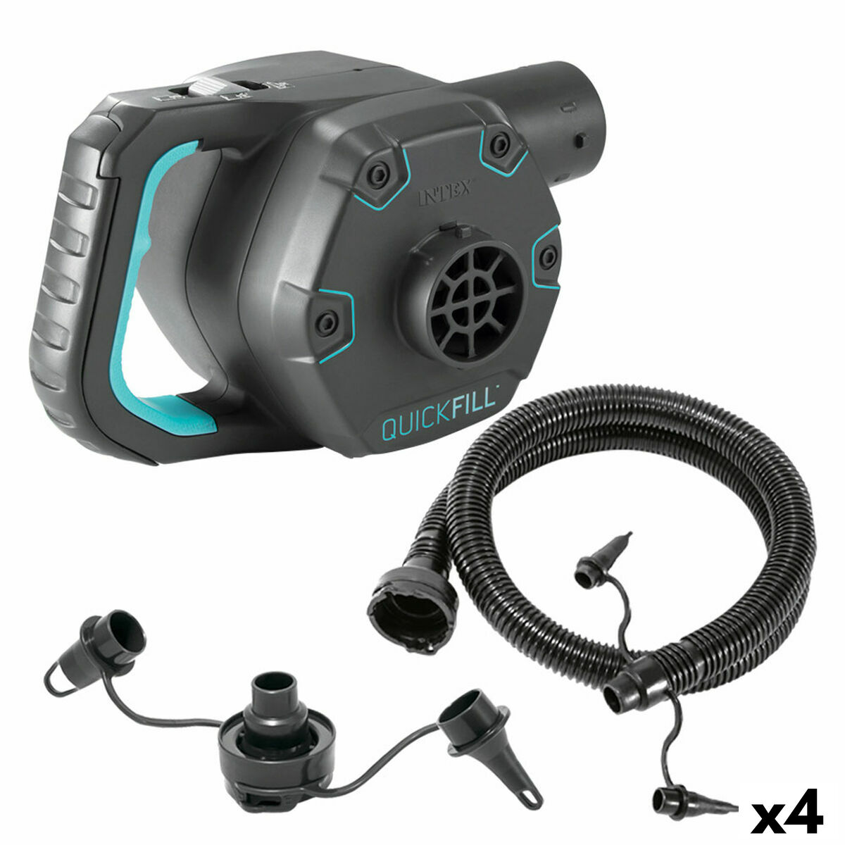 Pompa Elettrica Ad Aria Intex Quick Fill Invertibile 220-240 V 4 Unità