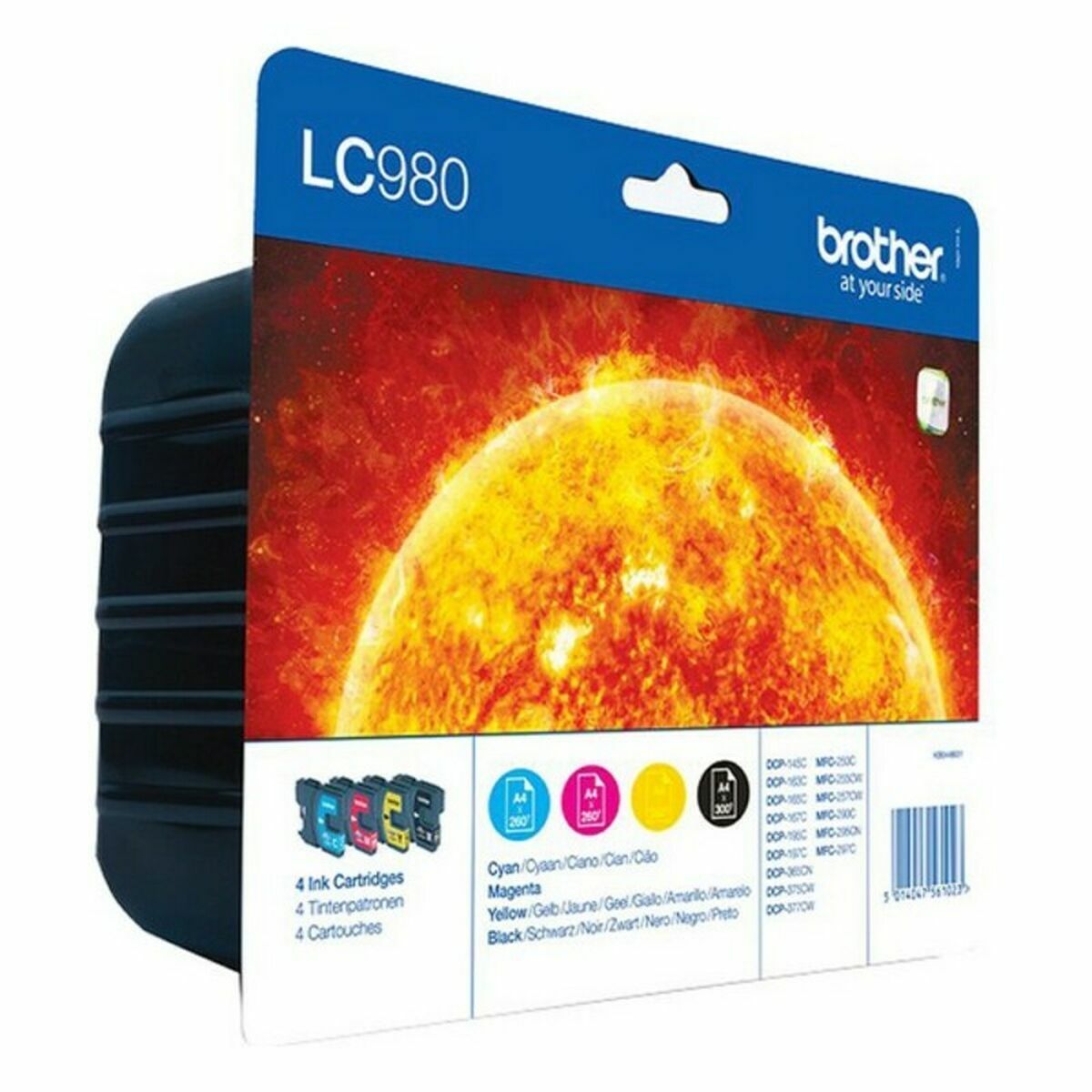 Cartuccia D'inchiostro Originale (confezione Da 4) Brother LC-980valbp Nero