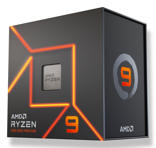 Amd Cpu Ryzen 9, 7900, Am5, 5.40ghz 12 Core, Cache 76mb, 65w