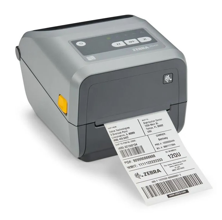 Zebra Zd421c - Etikettendrucker - Thermotransfer - Rolle (11,2 Cm) - 203 Dpi - Bis Zu 152 Mm/sek. - Usb 2.0, UsB-Host, Nfc, Bluetooth Le - Grau (zd4a