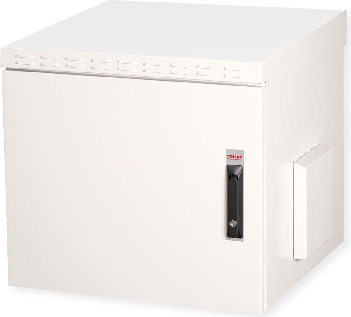 Roline Pro - Schrank Netzwerkschrank - Außen, 600 X 600 Mm (b X T) - Geeignet Für Wandmontage - Ral 7035, Hellgrau - 9u - 48.3 Cm (19") (26.21.0085)