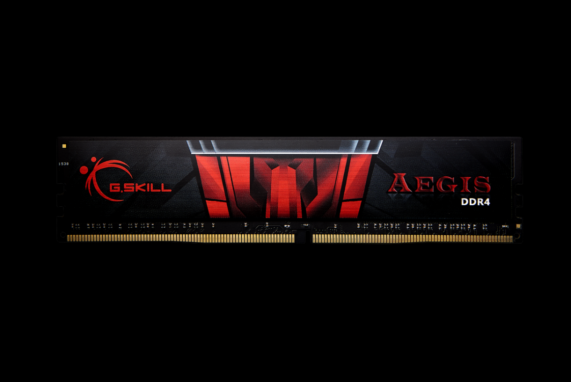 G.skill Aegis - Ddr4 - Kit - 16 Gb: 2 X 8 Gb - Dimm 288-Pin - 2400 Mhz / Pc4-19200 - Cl17 - 1.2 V - Ungepuffert - NoN-Ecc (f4-2400c17D-16gis)