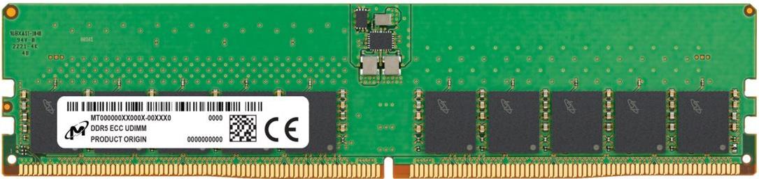 Micron - Ddr5 - Modul - 32 Gb - Dimm 288-Pin - 5600 Mhz / Pc5-44800 - Cl46 - 1.1 V - Ungepuffert - Ecc (mtc20c2085s1ec56br)
