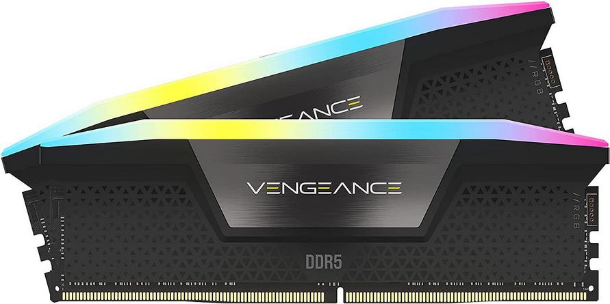 Corsair Vengeance Rgb - Ddr5 - Kit - 64gb: 2 X 32gb - Dimm 288-Pin - 5600 Mhz / Pc5-44800 - Cl40  Schwarz (cmh64gx5m2b5600c40)