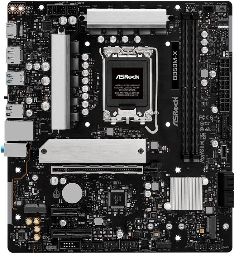 Asrock B860M-X 1851 Matx Hdmi/dp Ddr5 (90-Mxbru0-A0uayz)