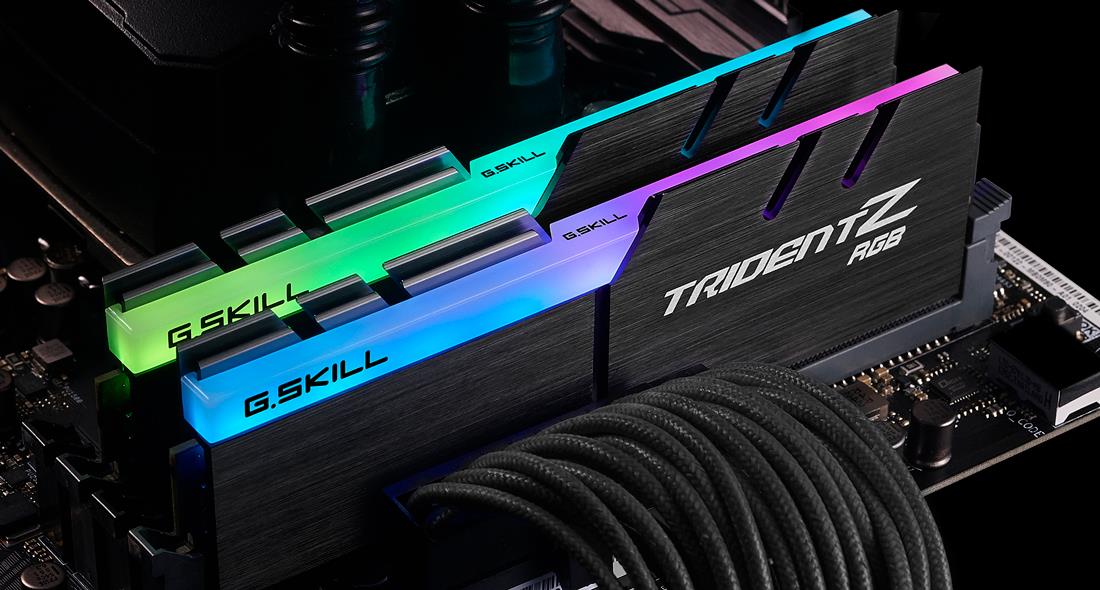 G.skill Tridentz Rgb Series - Ddr4 - 16 Gb: 2 X 8 Gb - Dimm 288-Pin - 3600 Mhz / Pc4-28800 - Cl18 - 1.35 V - Ungepuffert - NoN-Ecc (f4-3600c18D-16gtz
