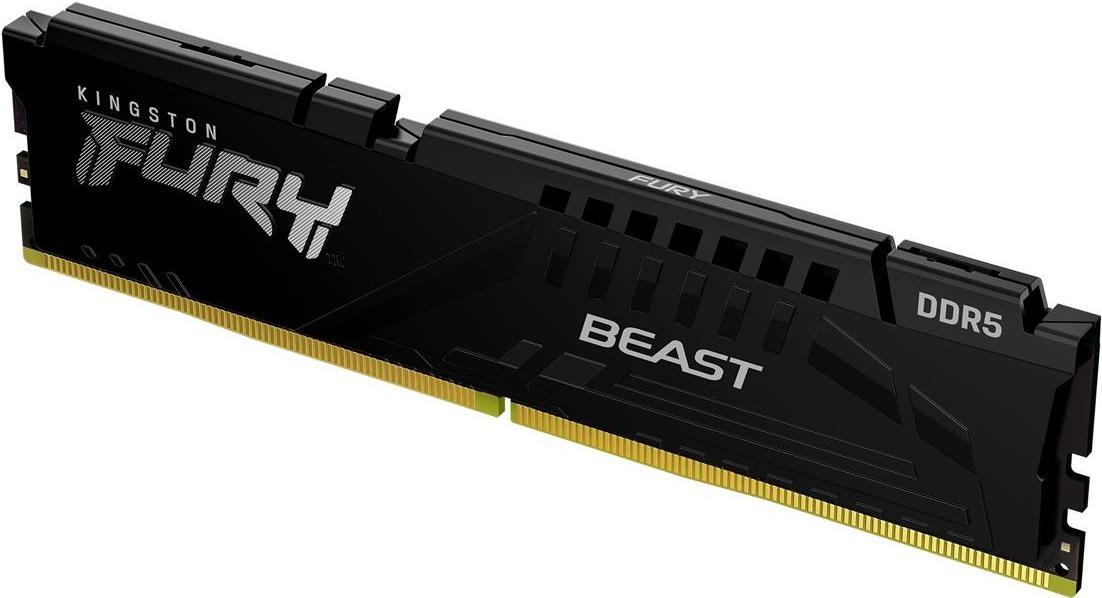 Kingston Fury Beast - Ddr5 - Modul - 16 Gb - Dimm 288-Pin - 5200 Mhz / Pc5-41600 - Cl40 - 1.25 V - Ungepuffert - ON-Die Ecc