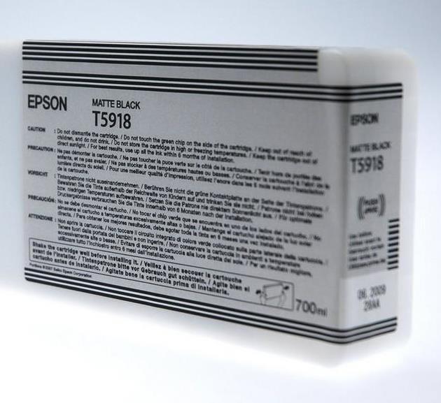 Epson T5918 - 700 Ml - Mattschwarz - Original - Tintenpatrone - Für Stylus Pro 11880 (c13t59180n)