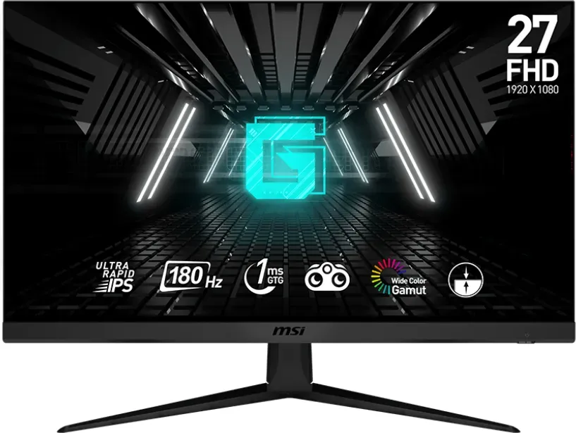Msi G2712f Gaming Monitor Fhd 27 Zoll (68,6 Cm) Ultra Rapid Ips Panel 1920 X 1080, 180 Hz / 1ms (gtg), Adaptive Sync - Dp 1.2a, Hdmi 2.0b Cec (9s6-3c