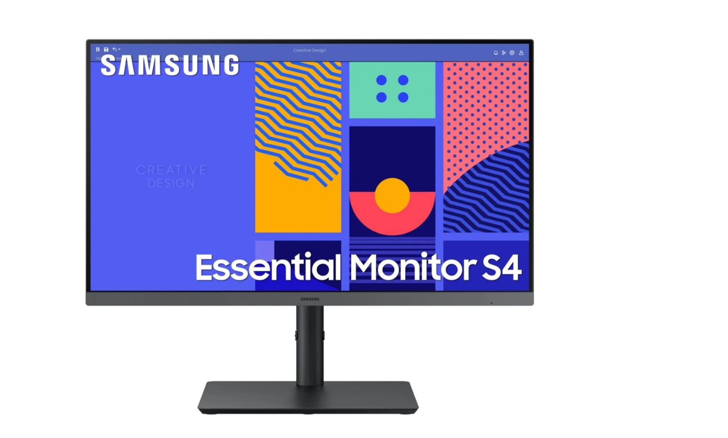 Samsung Ls24f434uauxen 24" Essential Monitor 1920x1080/16:9/300cd/m2/hdmi, Display Port [energieklasse D] (ls24f434uauxen)