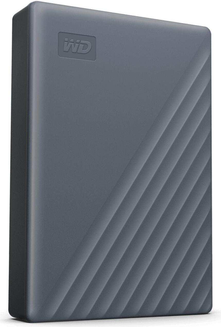Wd My Passport Wdbrmd0050bgY-Wesn - Festplatte - Verschlüsselt - 5tb - Extern (tragbar) - Usb 3,2 Gen 1 - 256-BiT-Aes - Silicon Gray (wdbrmd0050bgY-W