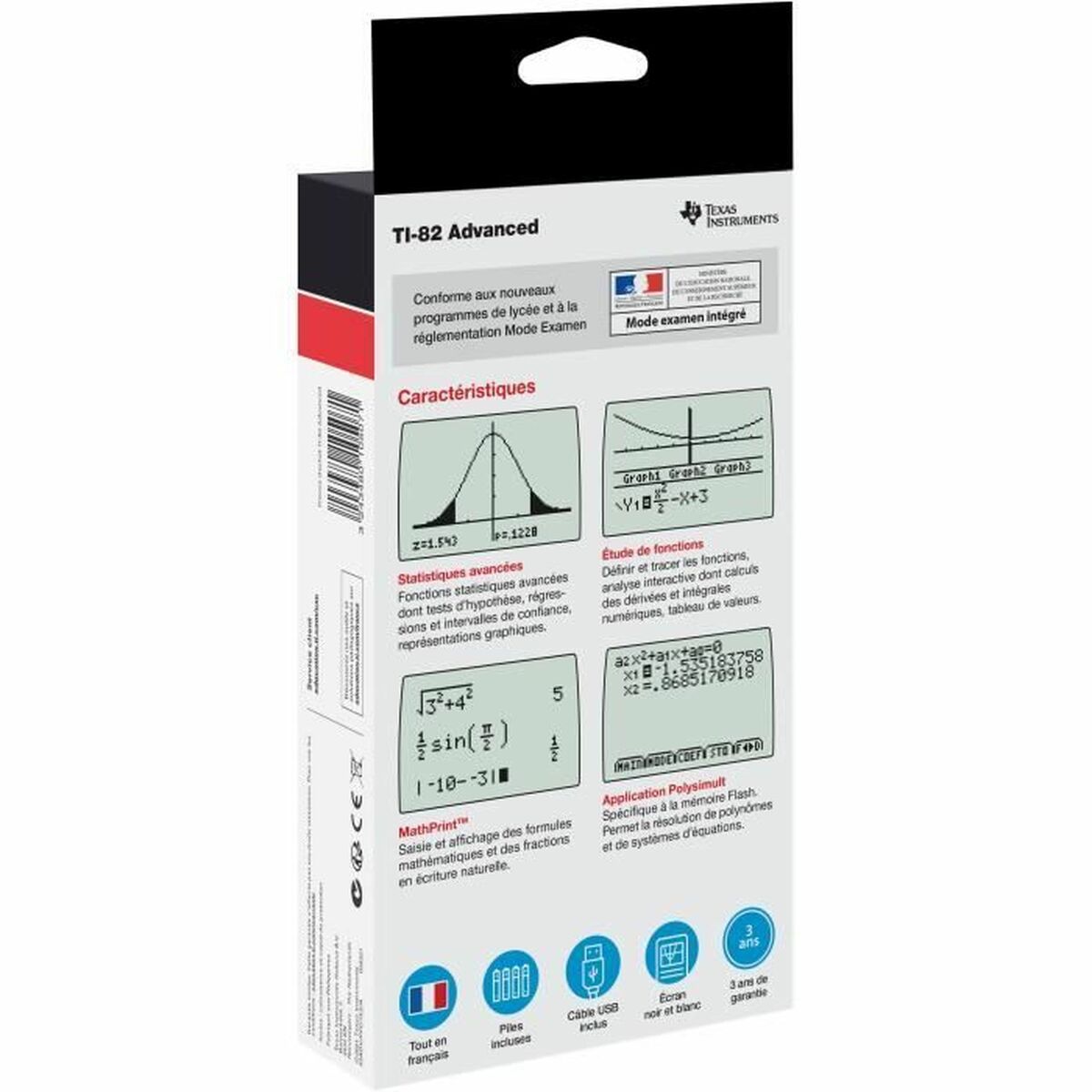Calcolatrice Scientifica Texas Instruments Nero - Image 3