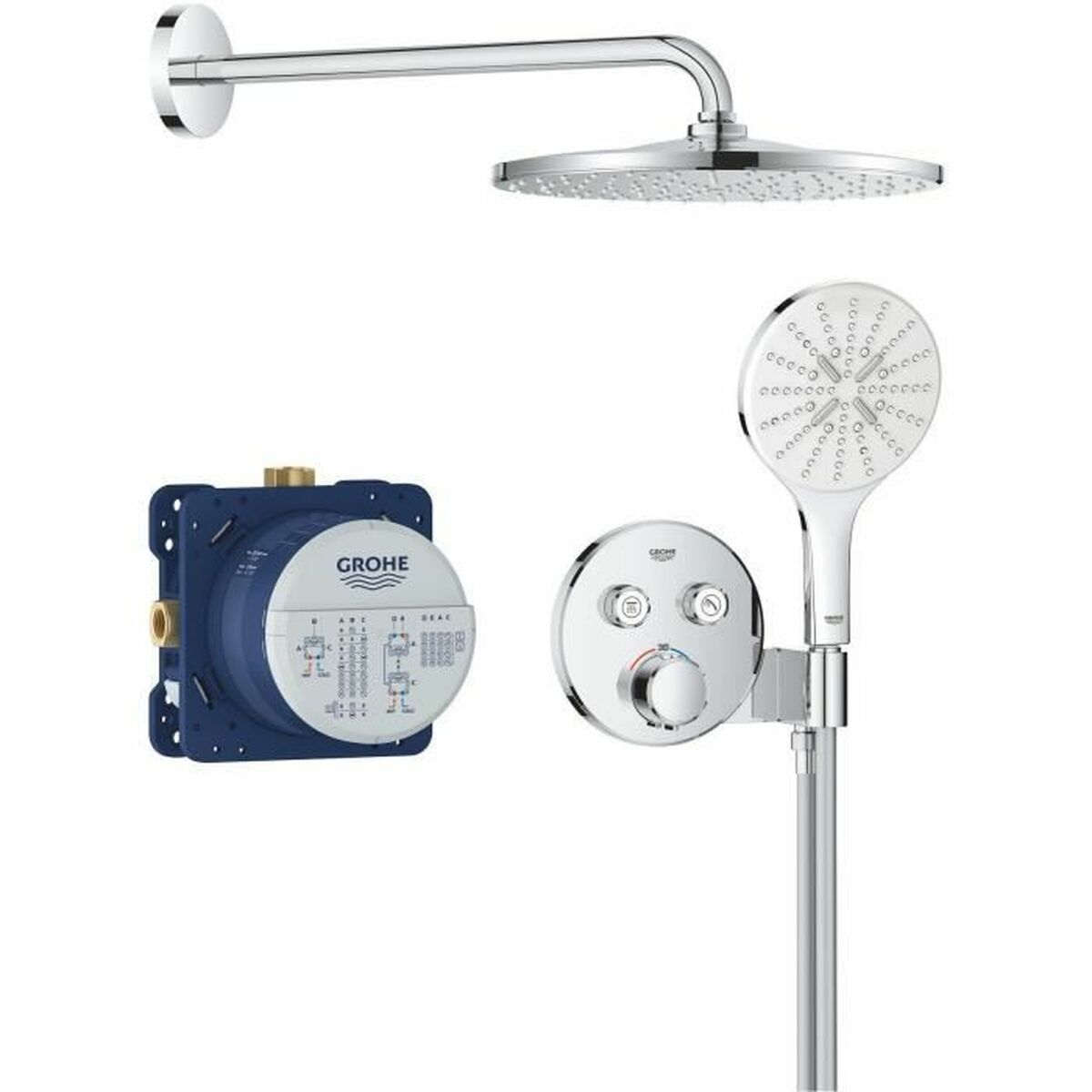Colonna Doccia Grohe Grigio 31 cm