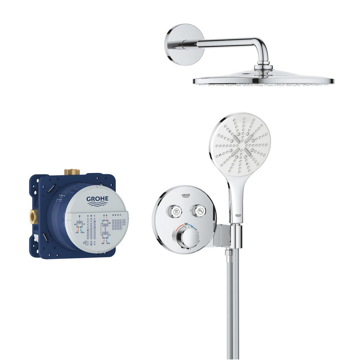 Colonna Doccia Grohe Grigio 31 cm - Image 4
