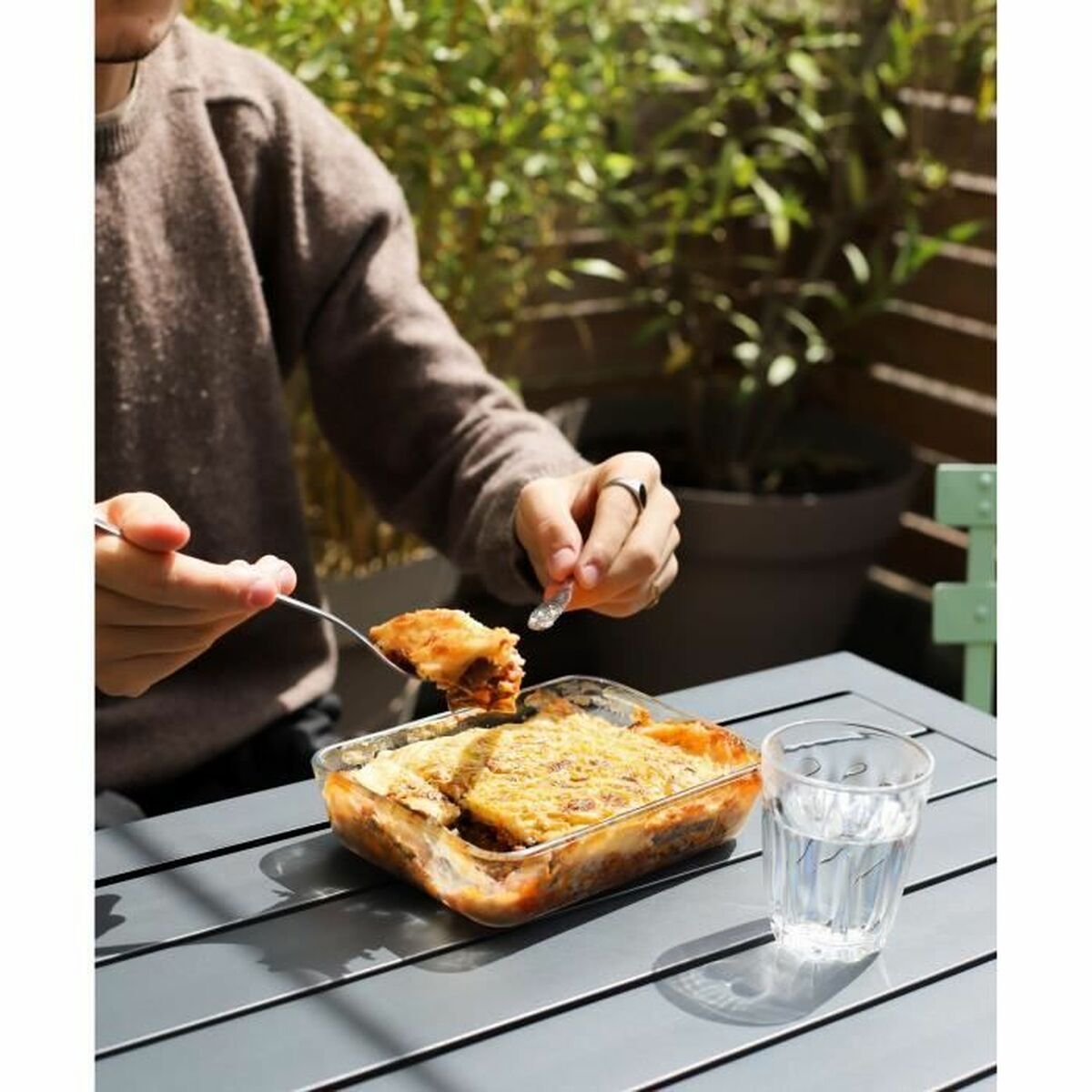 Set Di Contenitori Da Cucina Ermetici Impilabili Pyrex Cook & Freeze Trasparente 8 Pezzi - Image 6