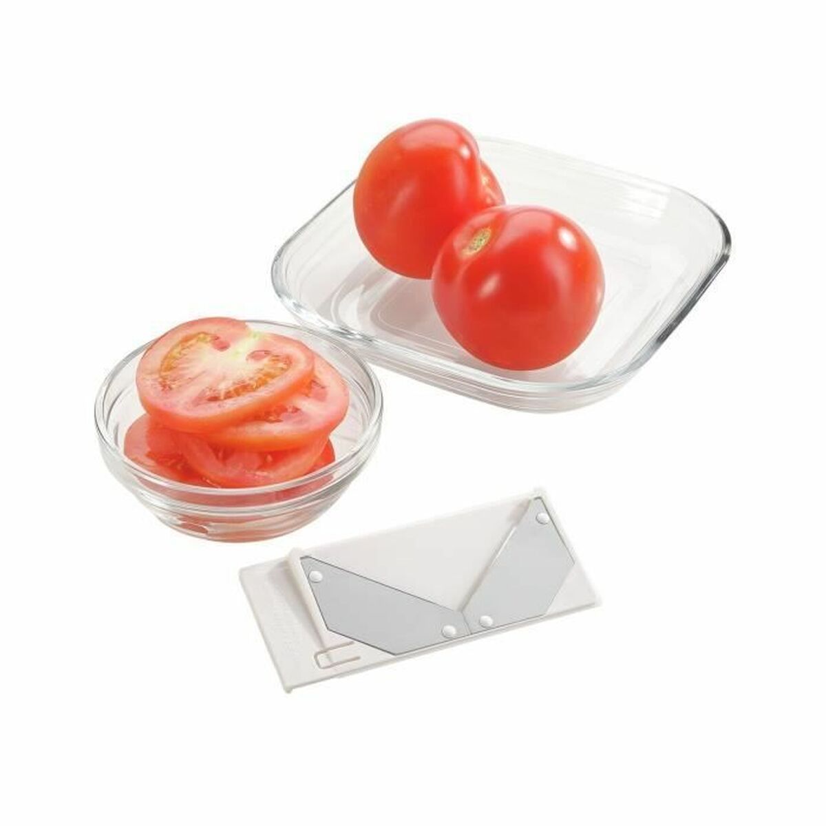 MandolinA-Raspa Leifheit Bianco Acciaio Inossidabile Plastica 4 In 1 - Image 4