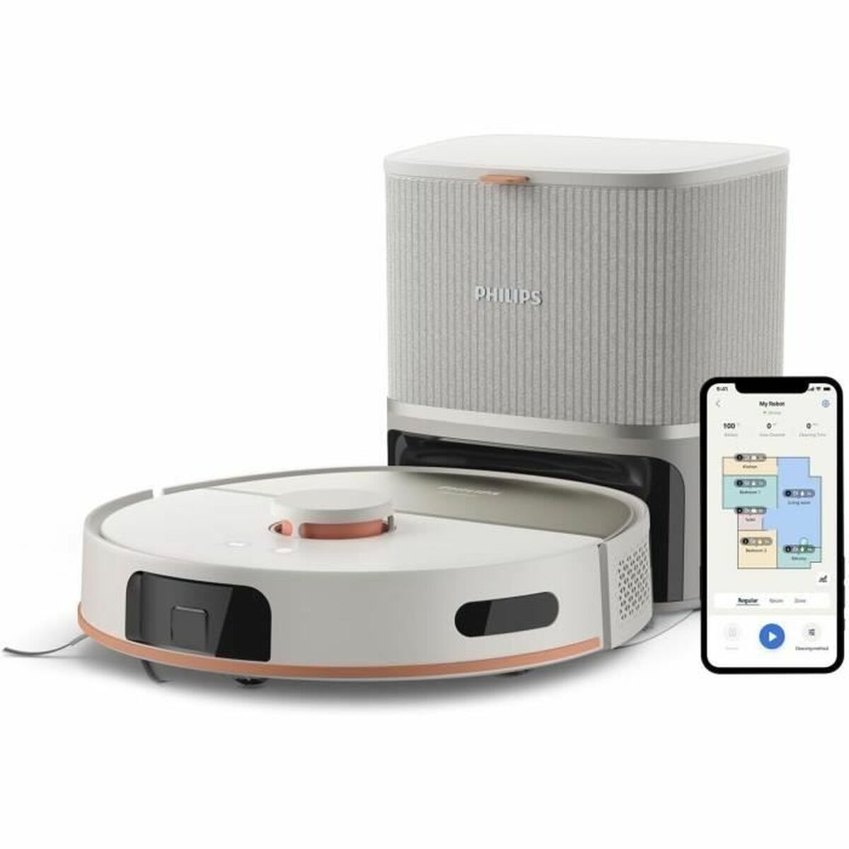 Robot Aspirapolvere Philips 4800 Mah